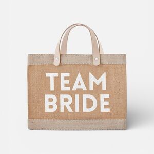 NEW Team Bride Jute Tote